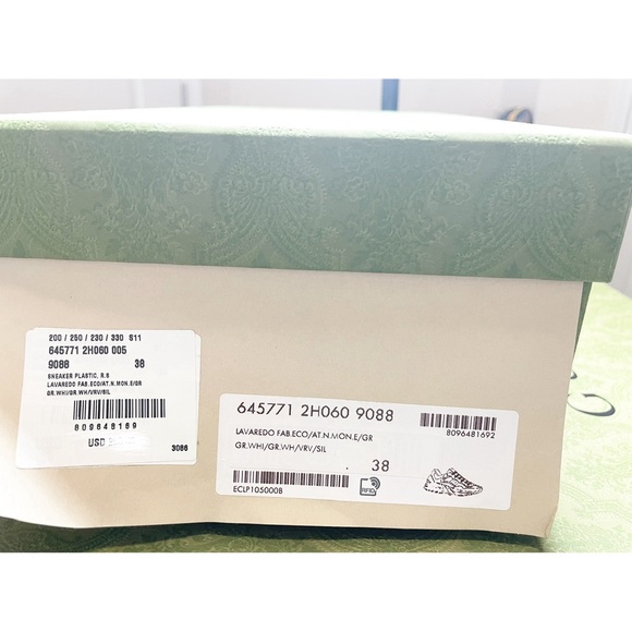 Gucci Green and Red Stripe Rhyton White Authentic - Picture 10 of 10